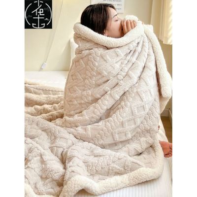Large Sherpa Fleece Blanket Throw Fur Warm Sofa Bed Soft