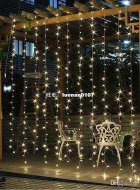 Wedding Decoration light 3Mx3M 300leds led curtain string fa
