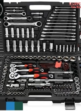 46pcs Tool Sets Car Repair Tool Kit Wrench Set Head Ratchet