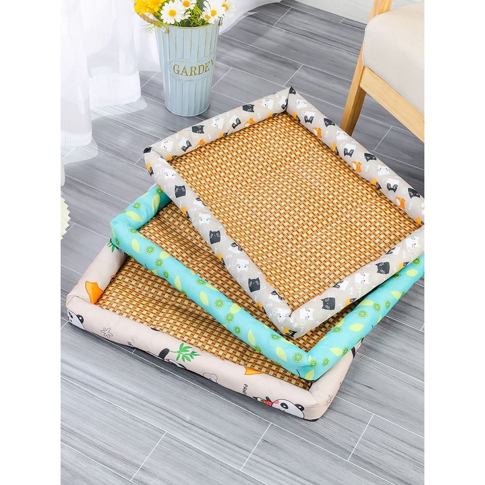 Dog kennel cat litter circular winter plush dog pet bed pad