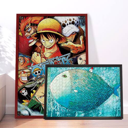 Solid wood puzzle 500 1000 pieces picture frame相框/画框