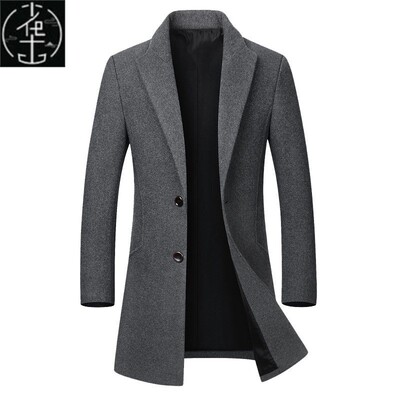 Wool Blends Trench Coat Jackets Parka Jacket Men for winter