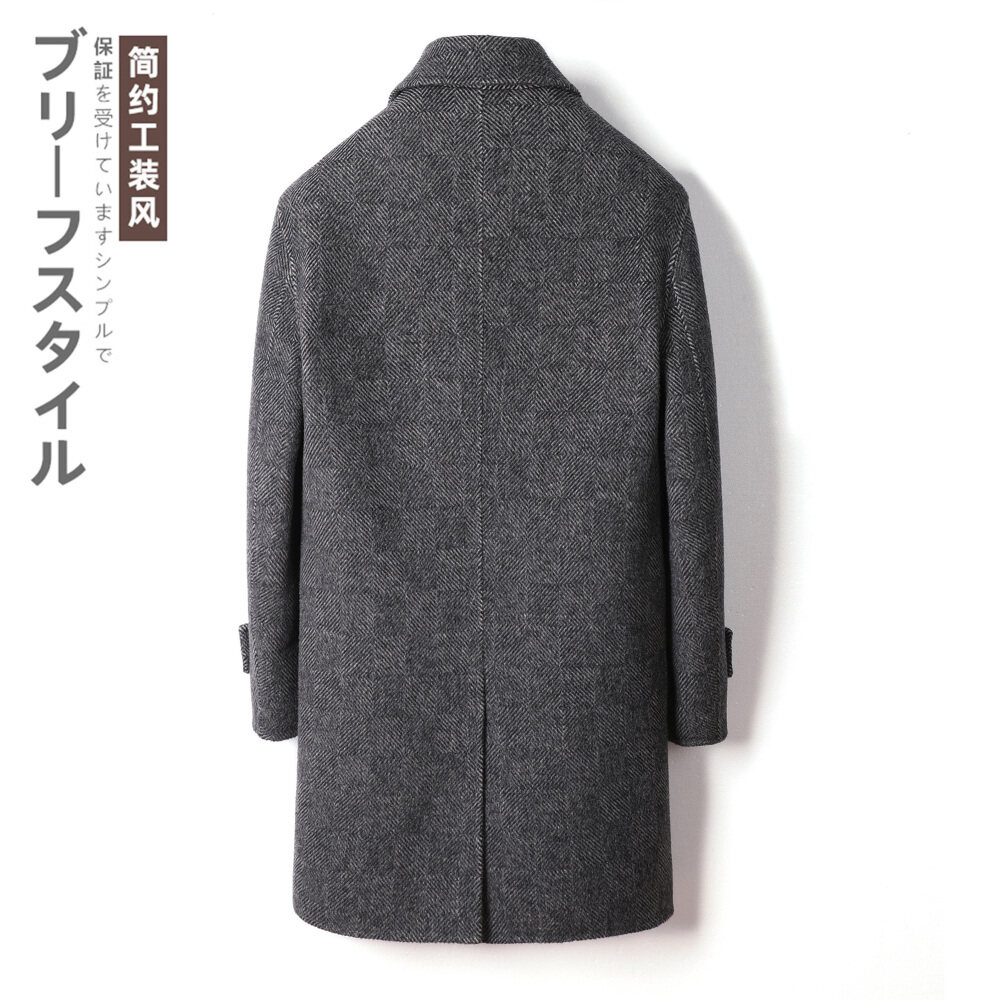 阿尔巴卡羊驼双面呢西装毛呢大衣男中长款外套F1053P300控458主推,男装毛呢大衣,电商D318(原电商B337)