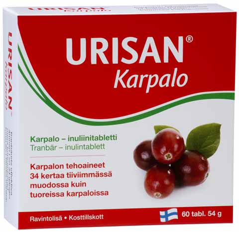 北欧芬兰直邮 Urisan Karpalo Cranberry –inulin 蔓越莓 菊粉片