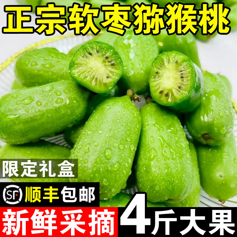 东北软枣猕猴桃新鲜现摘孕妇水果当季奇异果多汁圆枣子弥猴桃现货