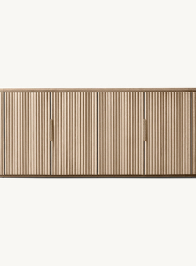 RH BYRON美式乡村实木客厅电视柜设计师款简约高级感储物柜收纳柜