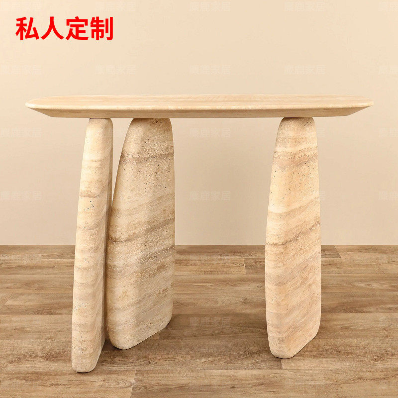 coketf客厅黄洞石边几