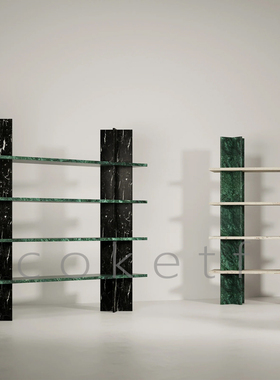 意大利Agapecasa Loico大理石多层书架置物架落地北欧风格设计师