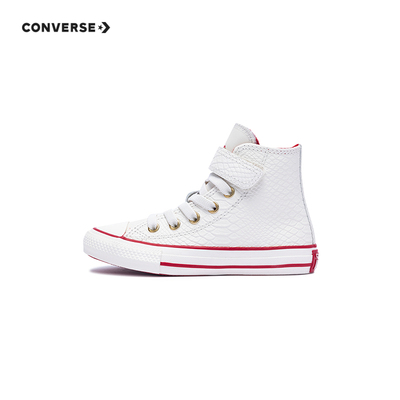 【CNY系列】匡威儿童帆布鞋男女童高帮魔术贴休闲鞋子红色A13352C