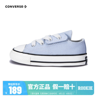 converse匡威儿童鞋 2025新款 宝宝鞋 A08868C 婴童低帮魔术贴帆布鞋