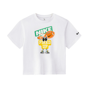 Nike 3brand男童短袖儿童T恤2026夏季新款女童休闲运动T上衣童装