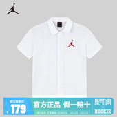 学院风上衣夏装 JORDAN童装 男童夏季 衬衫 JD2422055 儿童中大童短袖