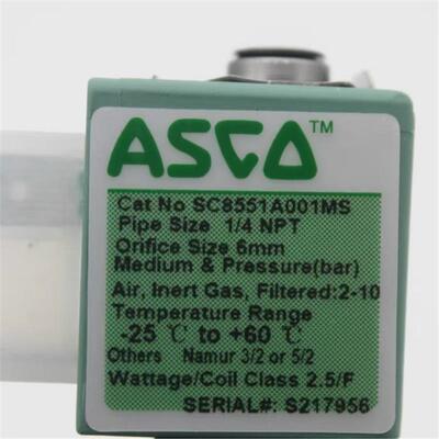 美国全新原装ASCO电磁阀 SC8551A001MS DC24V 现货