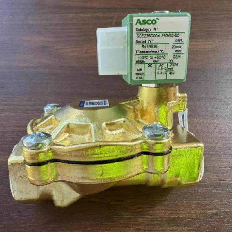 阿斯科电磁阀 SCE238D004 220VAC 黄铜材质