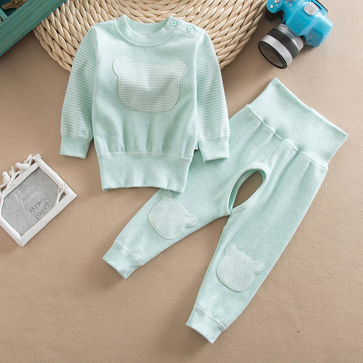 婴儿纯棉开裆高腰护肚裤套装秋冬季宝宝秋衣秋裤套装儿童打底内衣,童装/婴儿装/亲子装,内衣套装,淘宝优惠券,粉丝福利购,淘宝优惠卷