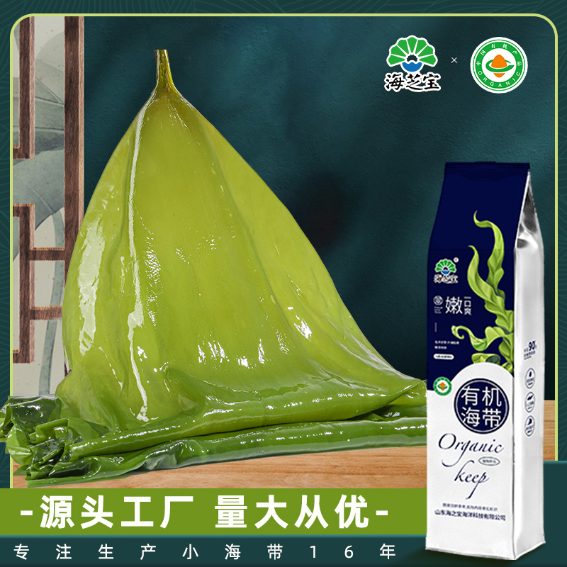 【海芝宝】新升级2斤深海有机昆布产地直发海带无沙新鲜凉拌包饭