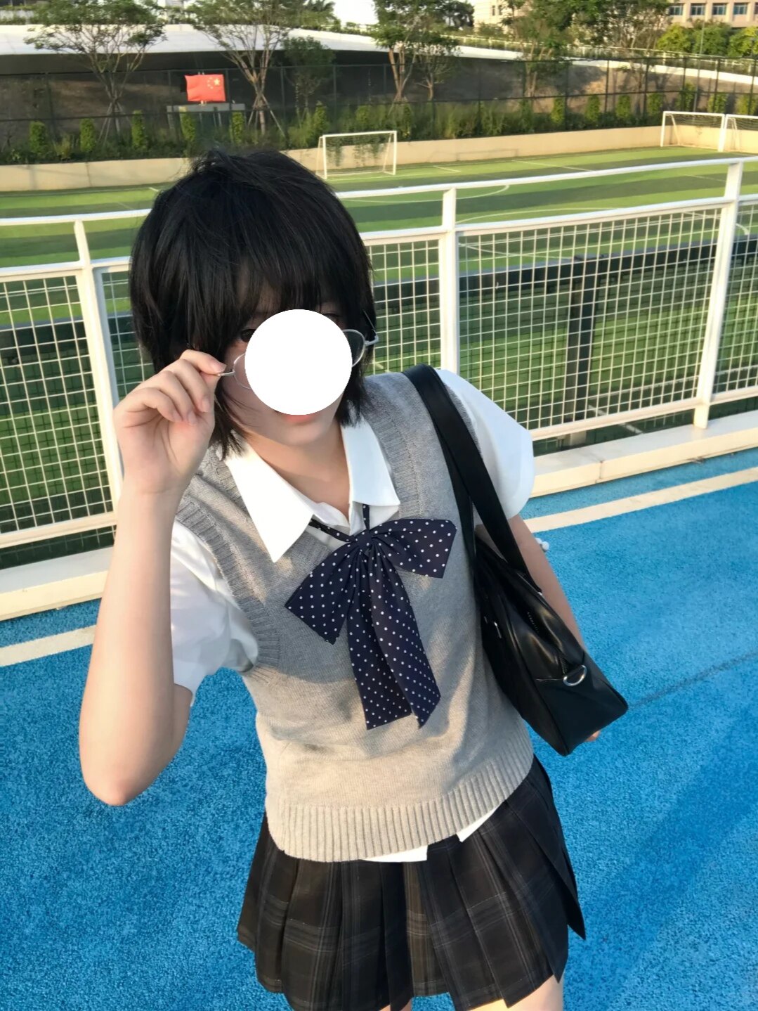 海苔Jk制服原创正版学院风背心马甲格裙校供感套装甜妹穿搭一整套图片