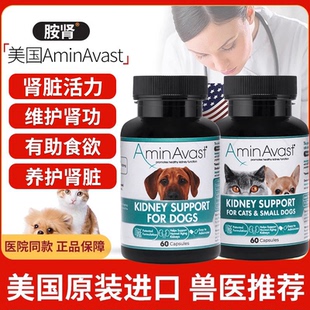 胺肾猫咪狗狗犬用宠物肾衰停美国aminavast肾脏护肾透活肾安心停