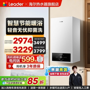 海尔智家统帅燃气采暖壁挂炉天然气家用节能洗浴地暖炉锅炉LA1