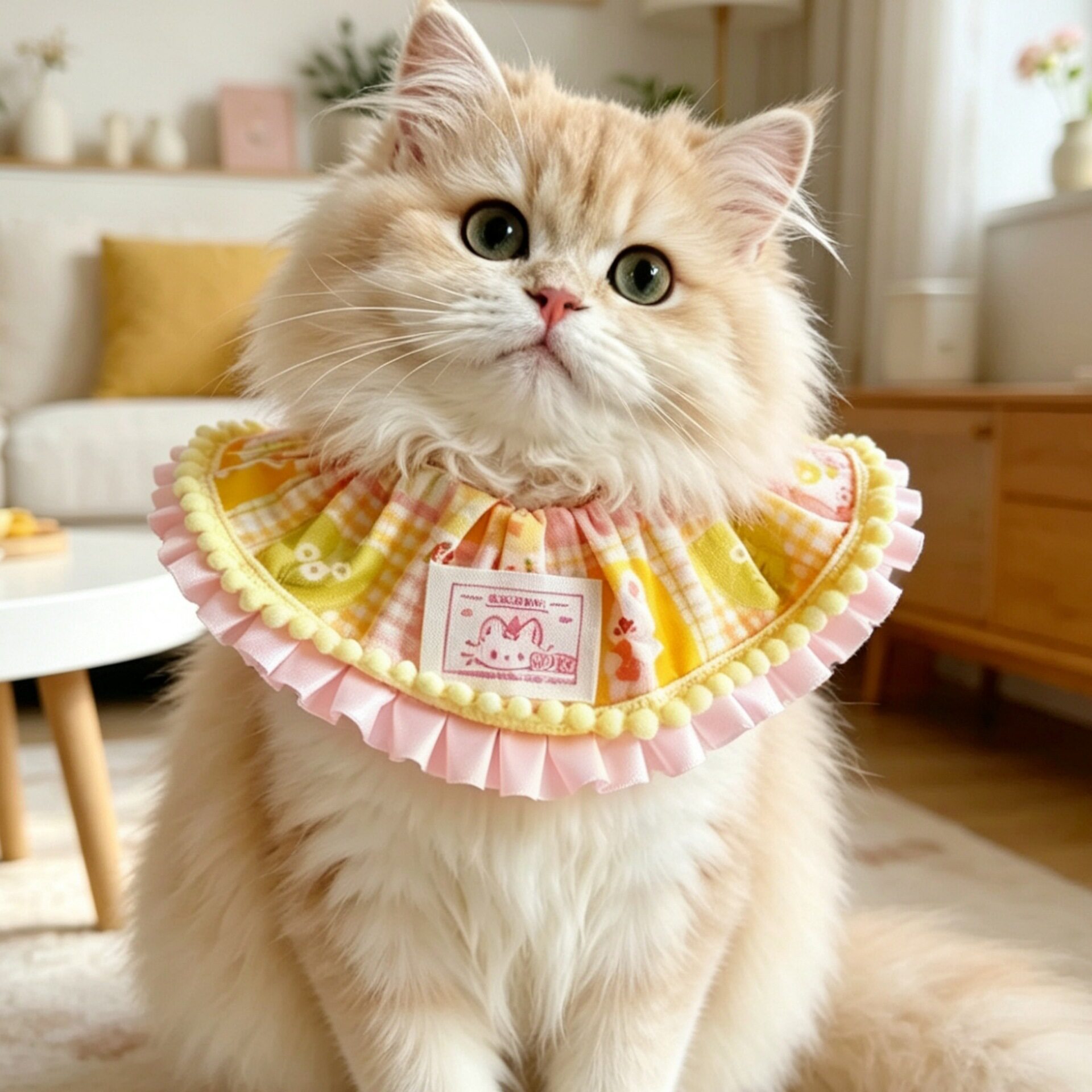 猫咪狗狗公主风大肠圈围脖宠物卡通围嘴口水巾中小型犬泰迪装饰