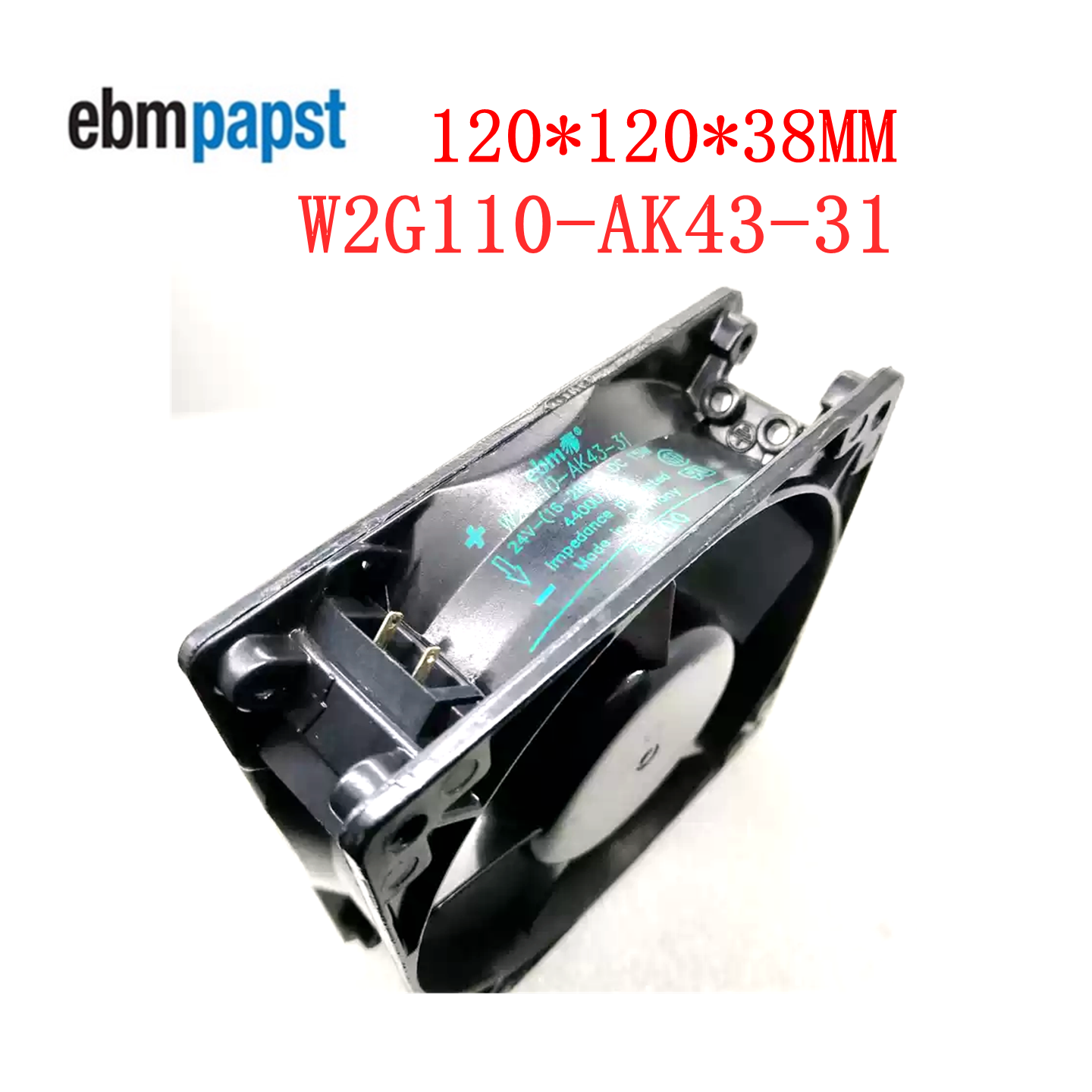 原装正品W2G110-AK43-31 24V 15W 德国 120*120*38耐高温散热风扇