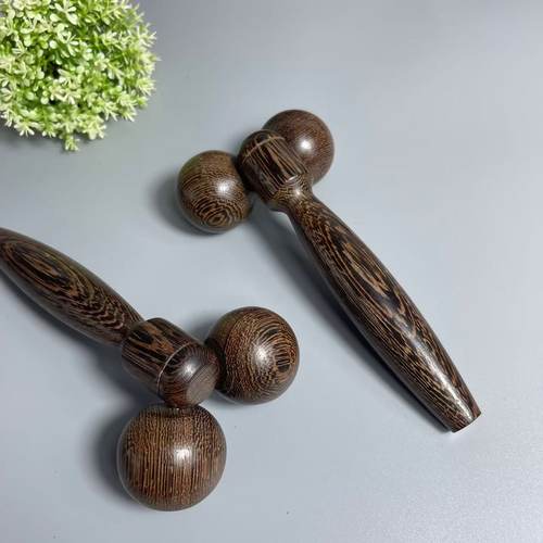 木质瘦脸神器按摩棒滚轮提拉紧致