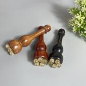 羊角莲蓬拨筋棒眼周按摩棒面部按摩器刮痧护肤女士专用檀木点穴笔