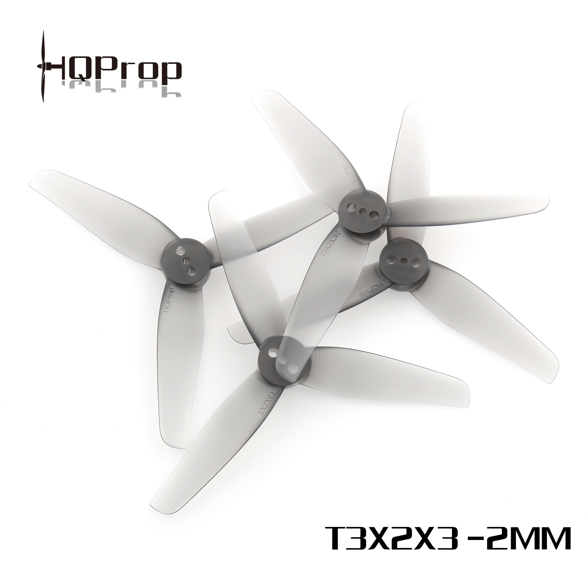 HQProp T3X2X3-2MM（2正2反）小螺距 3英寸牙签机桨叶 3叶桨