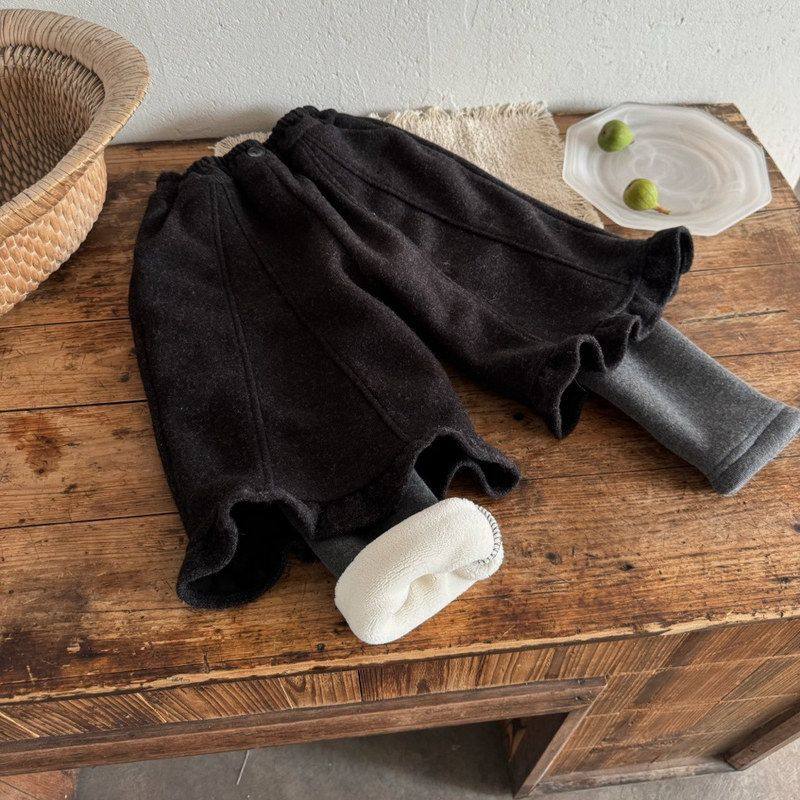 冬季新款女童洋气花边假两件加绒加厚打底裤儿童女孩韩版百搭裤子,童装/婴儿装/亲子装,裤子,淘宝优惠券,粉丝福利购,淘宝优惠卷