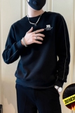 WY17P68秋冬加绒加厚卫衣男士圆领痞帅刺绣上衣，男装卫衣，电商B363-1
