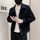 JK21-P108控148黑色社会小伙店主风假两件夹克外套，男装夹克，电商B363-1