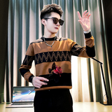 M34P78男士社会小伙毛衣针织衫秋冬抖音，男装针织衫/毛衣，电商B363-1