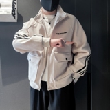 JK19-P108控148黑色社会小伙店主风假两件夹克外套，男装夹克，电商B363-1