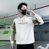 WY13P68冬季新款社会小伙加绒卫衣潮流痞帅上衣2024新款，男装卫衣，电商B363-1