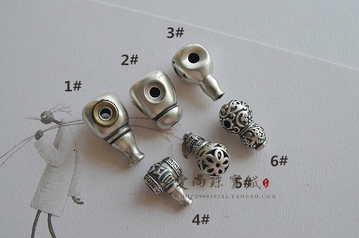 부처님 머리 복고풍 서리로 덥은 패턴 3 방향 부처님 6 자 만트라 조롱박 탑 DIY  부처님 비즈 문화 장난감