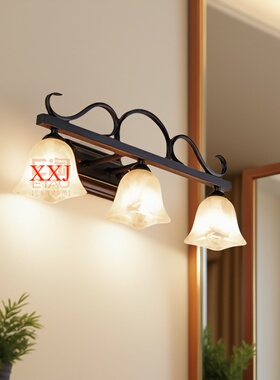 欧式风格带LED镜前灯壁灯梳妆台灯浴室灯卧室灯