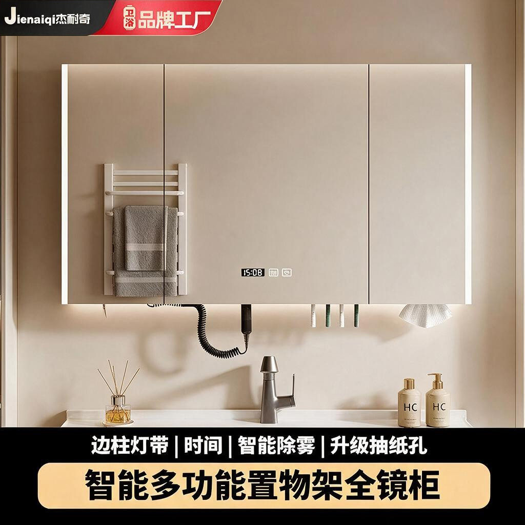 智能浴室镜多功能镜柜卫生间墙式