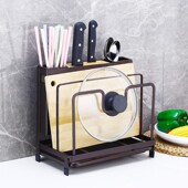 厨房置物架家用免打孔壁挂式 调味料用品大全刀架收纳架多功能挂架