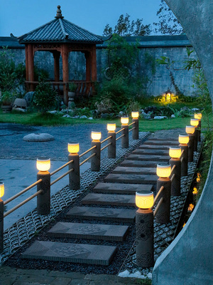 陋石坊户外竹篱笆装饰摆件植物爬藤花架菜园栅栏庭院花园布置围栏