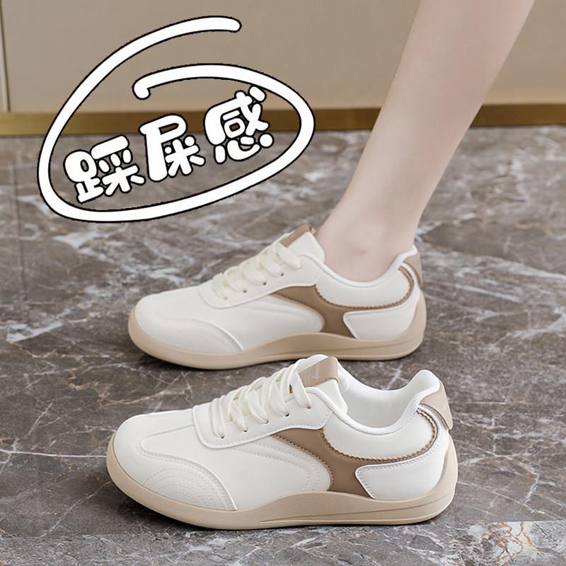巨好看皮面小白鞋女新款20
