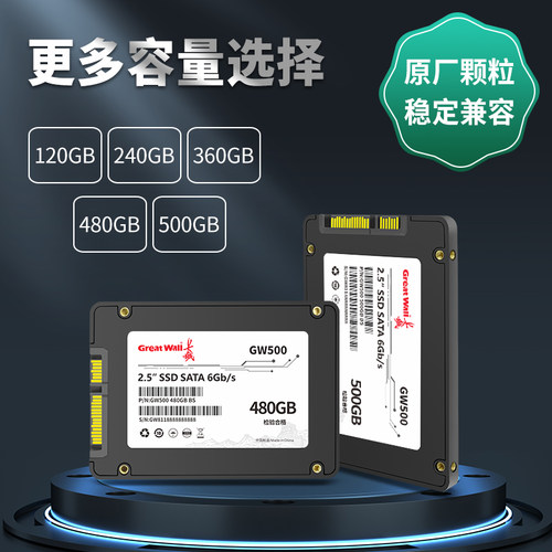 长城2.5寸500GSATA接口SSD
