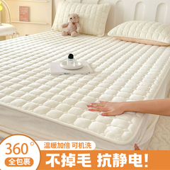 牛奶绒床笠床罩2025新款单件珊瑚绒加厚夹棉冬季加绒床垫保护罩套