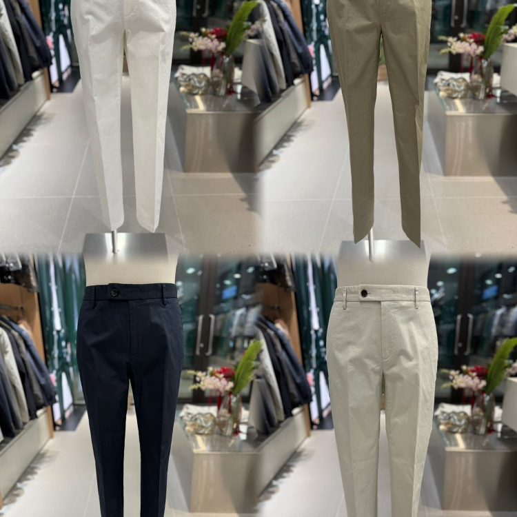 ZIOZIA ANDZ韩国代购2025年夏季韩版修身通勤弹力休闲裤长裤工装