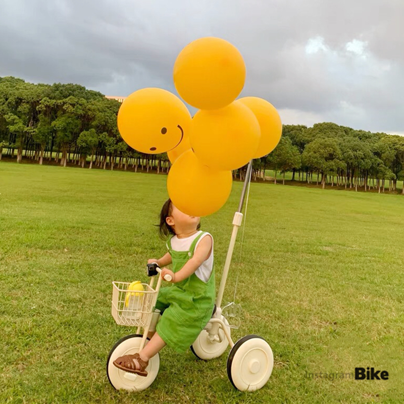 日本儿童三轮车脚踏车宝宝手推车ins轻便遛娃车2岁小孩单车儿童车