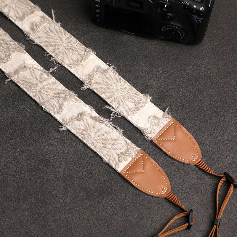时尚补丁流苏相机背带可斜挎单反肩带