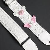 原创珍珠翅膀通用吉他背带适用各种电木吉他肩带贝斯民谣木吉他带