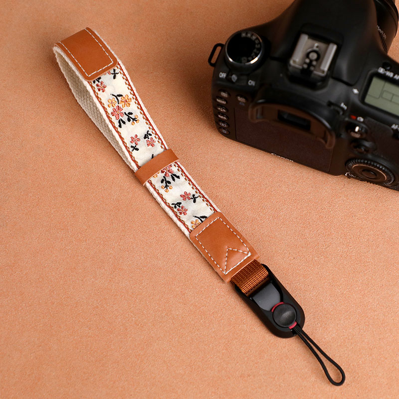 原创彩色小花相机腕带快拆