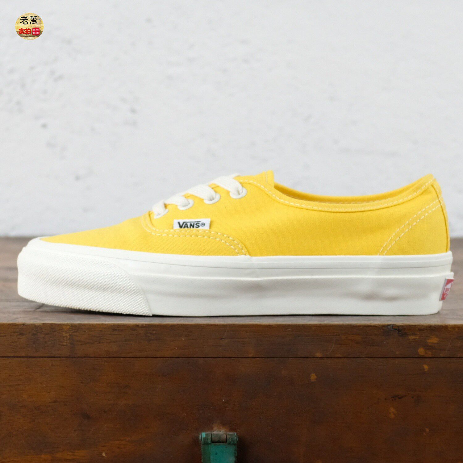 老万VANS范斯Authentic小地球支线安纳海姆绿色帆布鞋VN000CW2YWZ