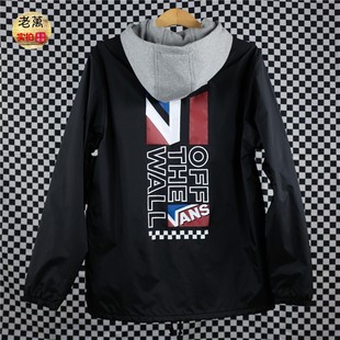 老万VANS 新款男子logo印花连帽夹克运动休闲外套 VN0A4MQVZXH