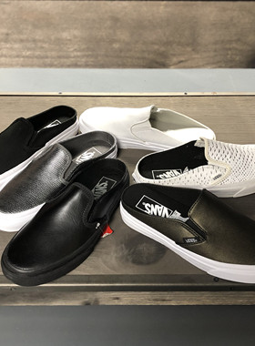 老万VANS现货  Slip On 女款休闲半拖鞋 VN0A38FKMV1/4KTL3B/TL3B